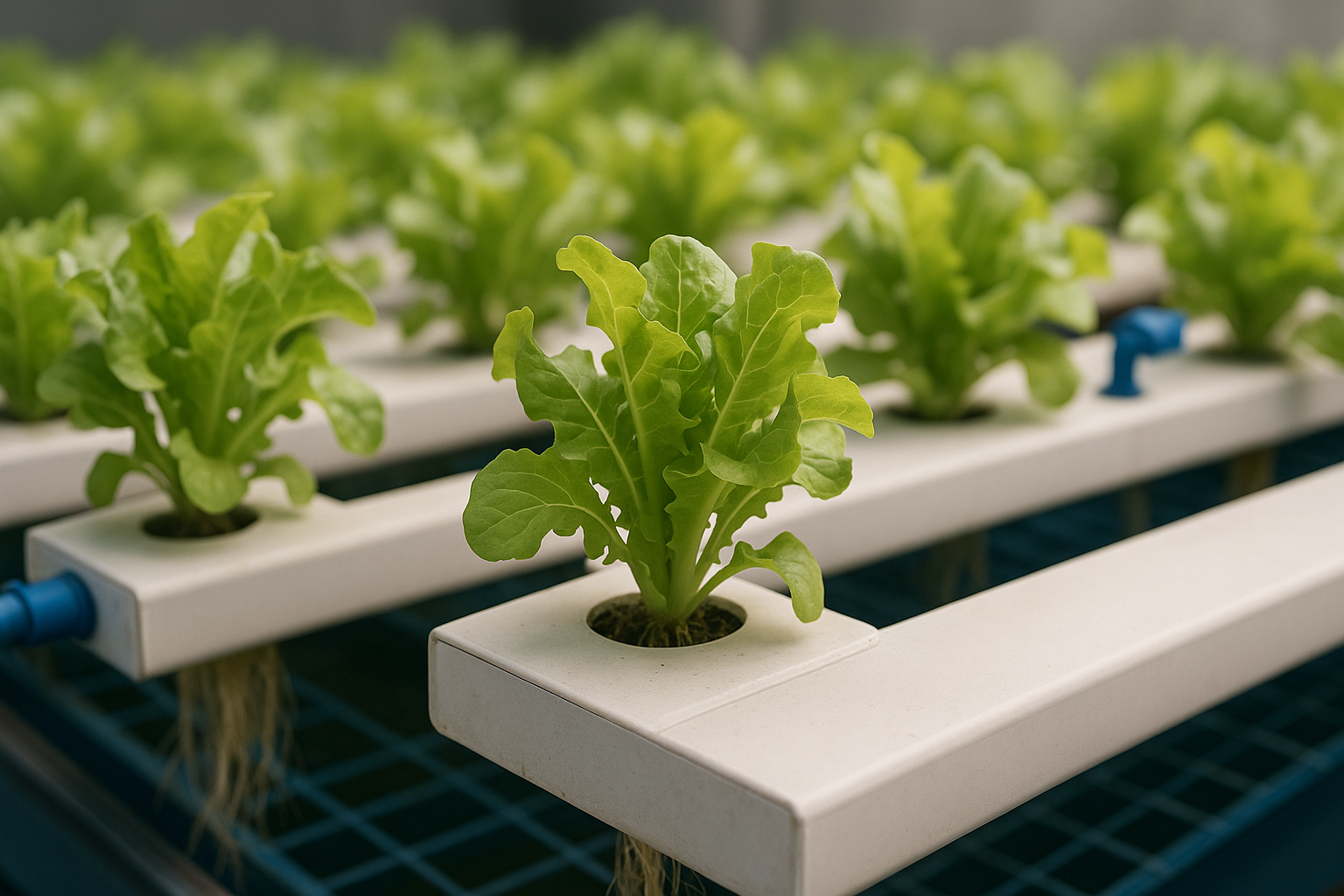 Выращивание салата на гидропонике Самодельная гидропонная установка из пластиковых деталей-коробов для выращивания листового салата