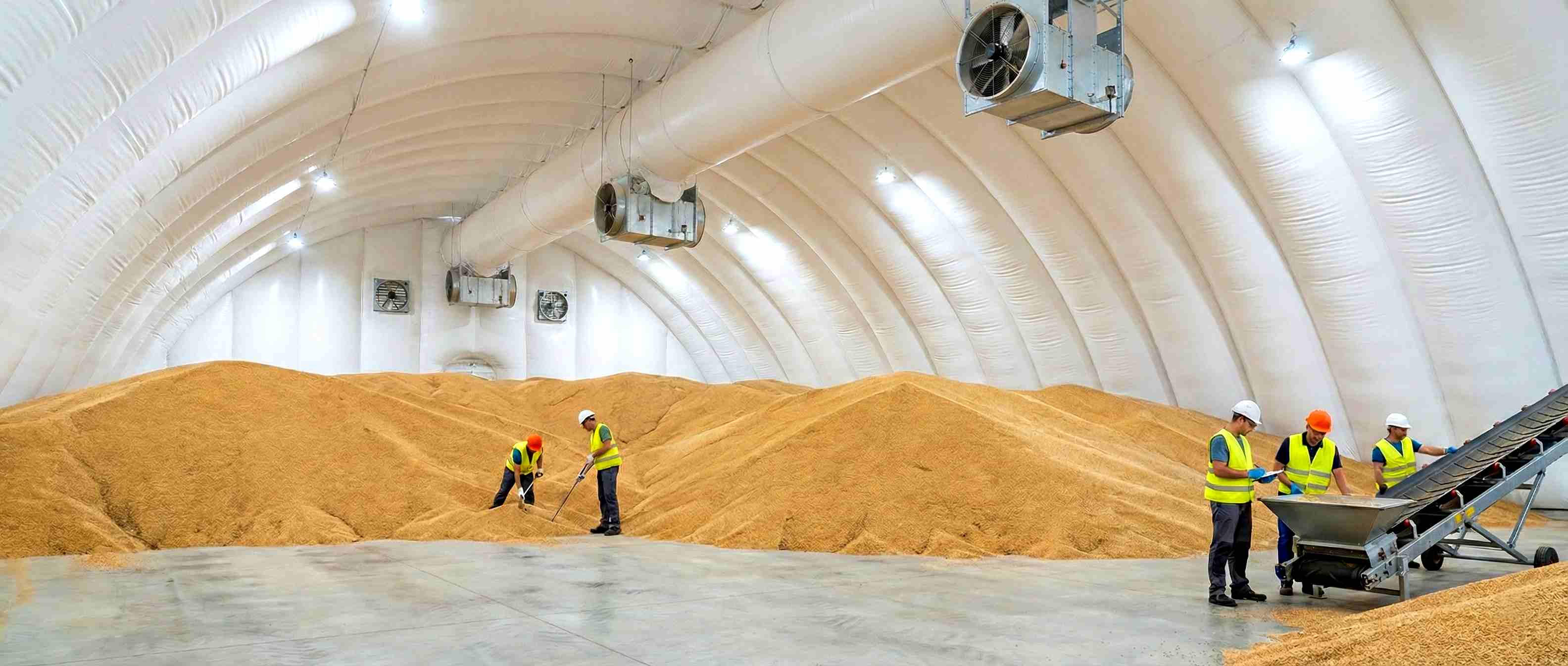 Складские и ангарные зернохранилища