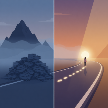 <img src="procrastination-vs-action.png" alt="От прокрастинации к действию: выбор пути и начало">