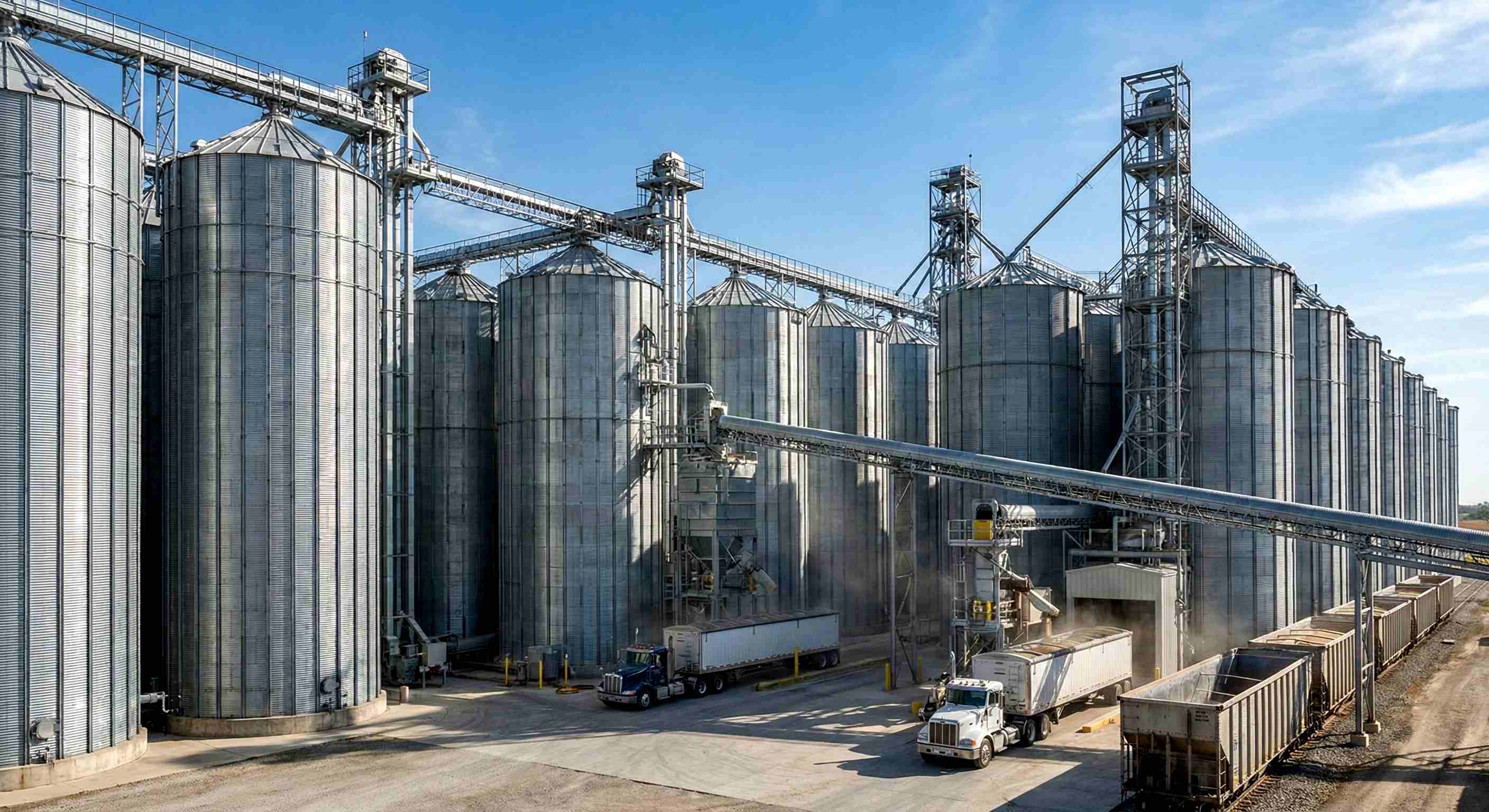 Силосные зернохранилища