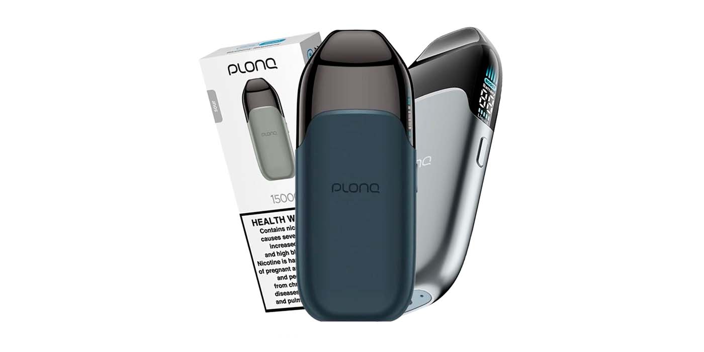 Боковой экран Plonq Prime 12000, индикация заряда и остатка жидкости