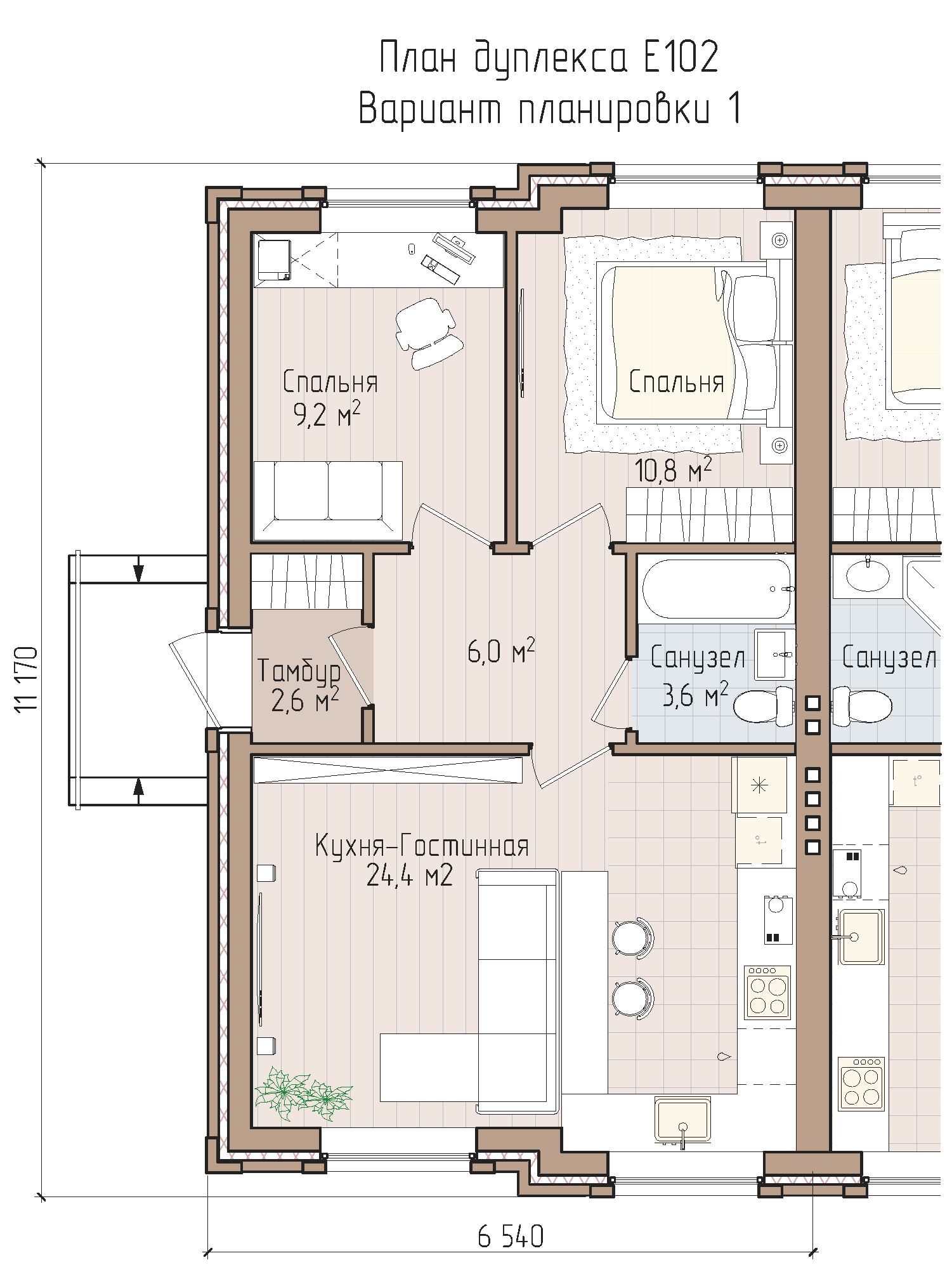 E102 - купить по выгодной цене | Типовые проекты домов и коттеджей  Artplans.ru