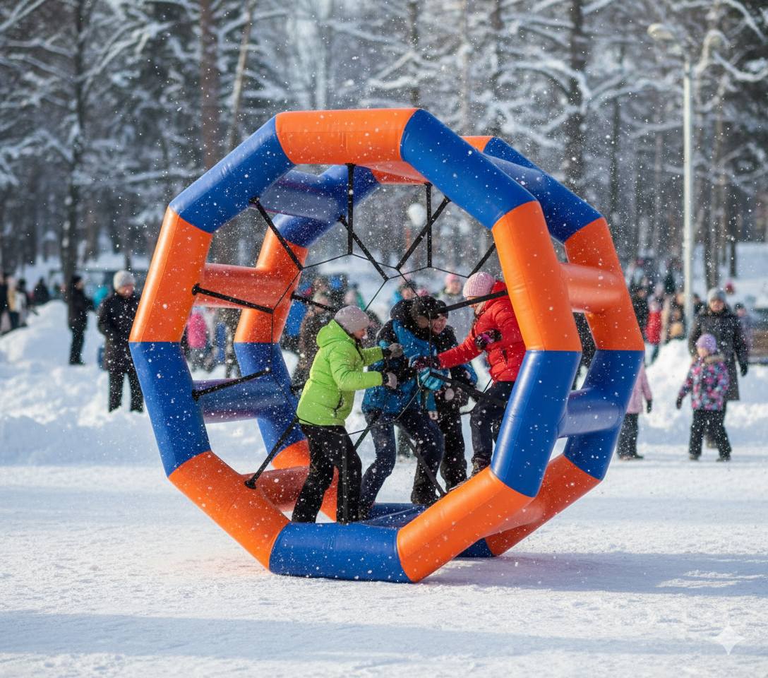 Беличье колесо крупным планом
