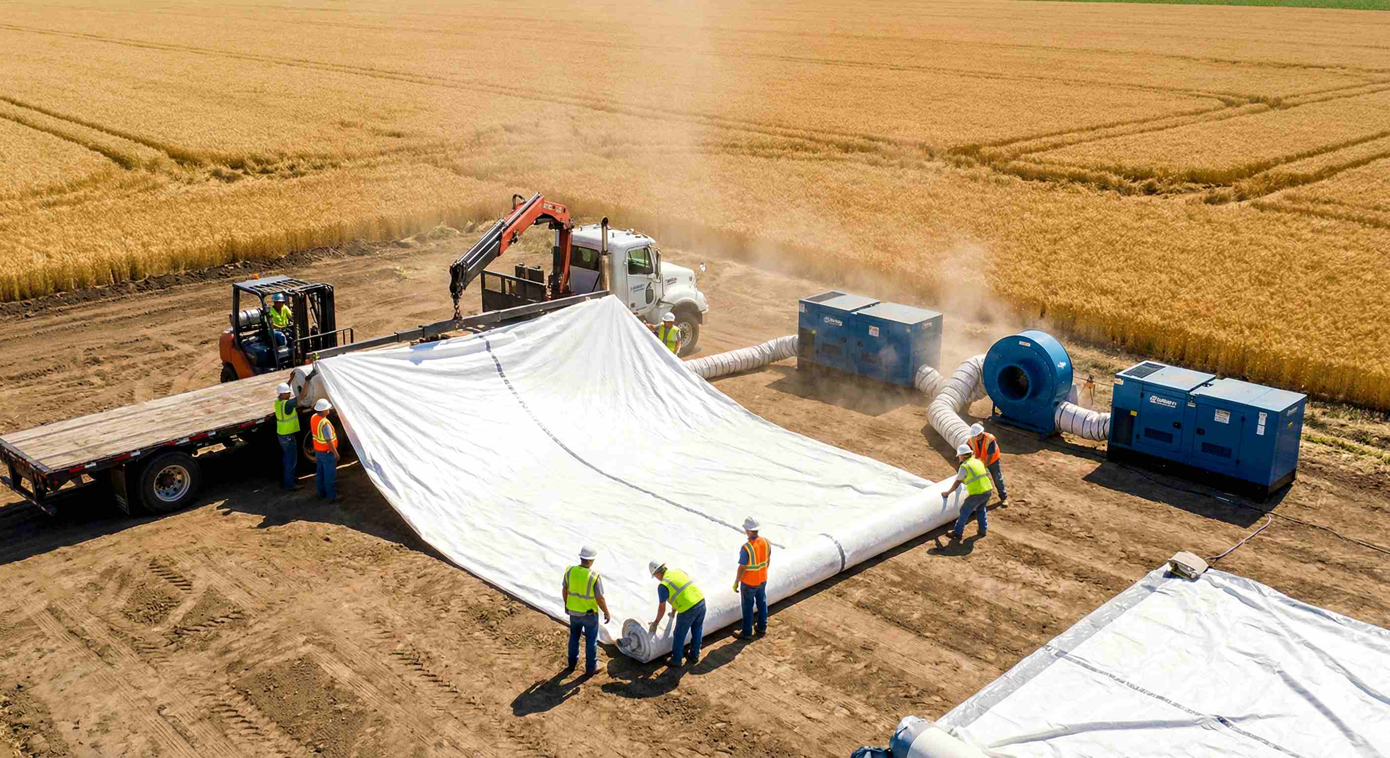 Быстрое строительство пневмоангара