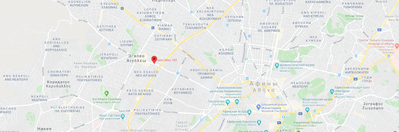 Карта магазина в Афинах