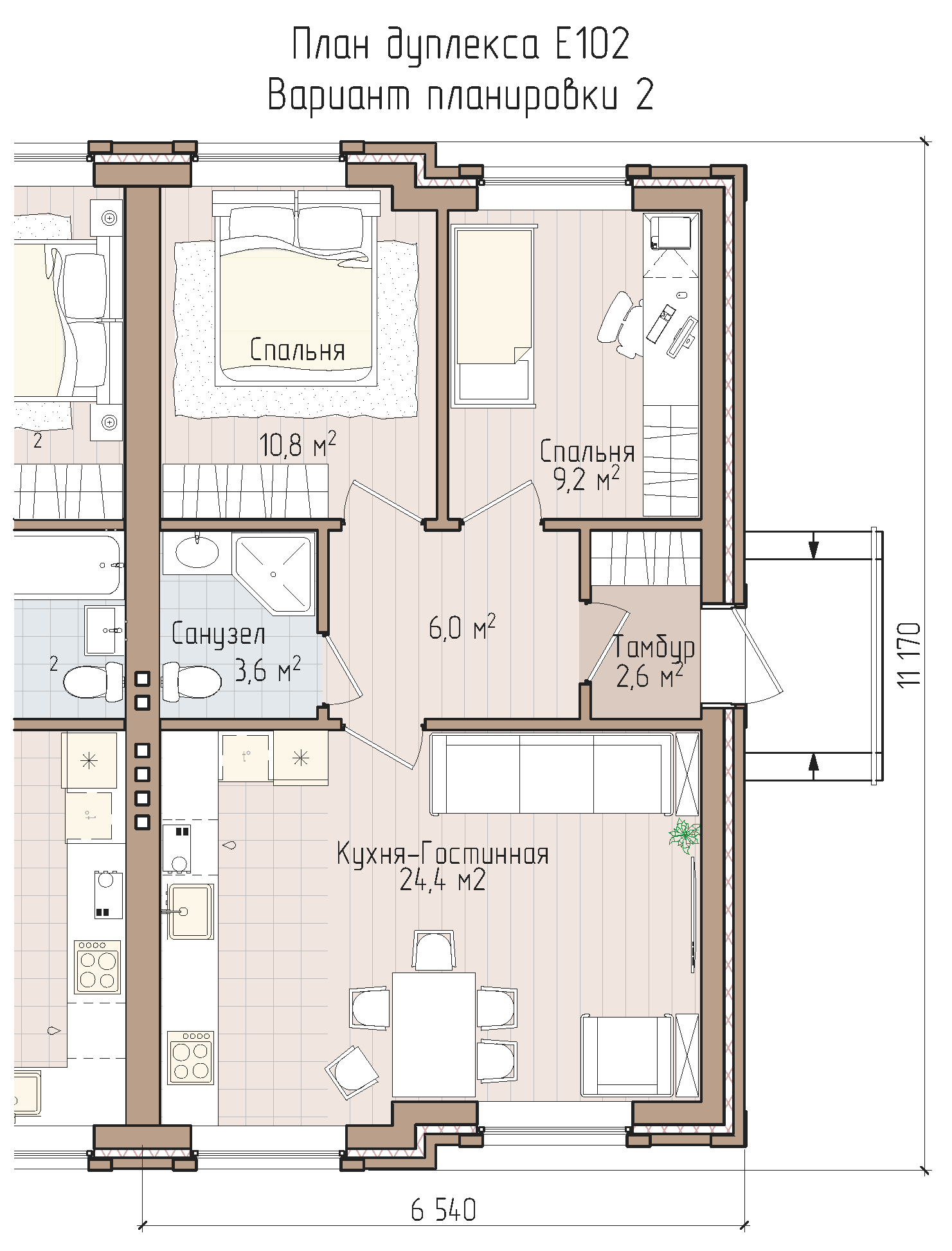 E102 - купить по выгодной цене | Типовые проекты домов и коттеджей  Artplans.ru