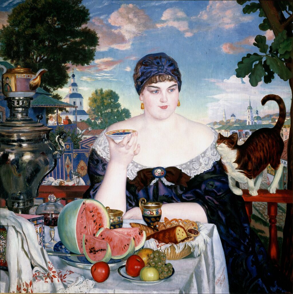 "Купчиха за чаем", Борис Кустодиев Boris_Kustodiev_kupchikha.jpg