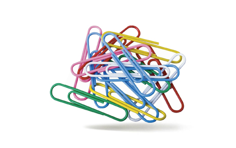Цветные скрепки