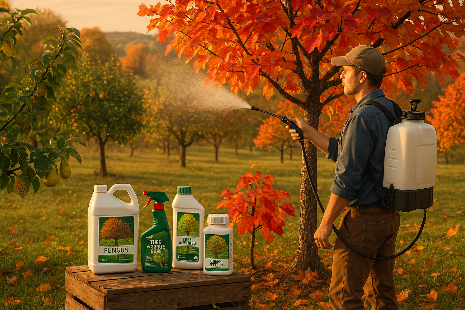 Опрыскивание плодовых деревьев осенью от вредителей и болезней в саду