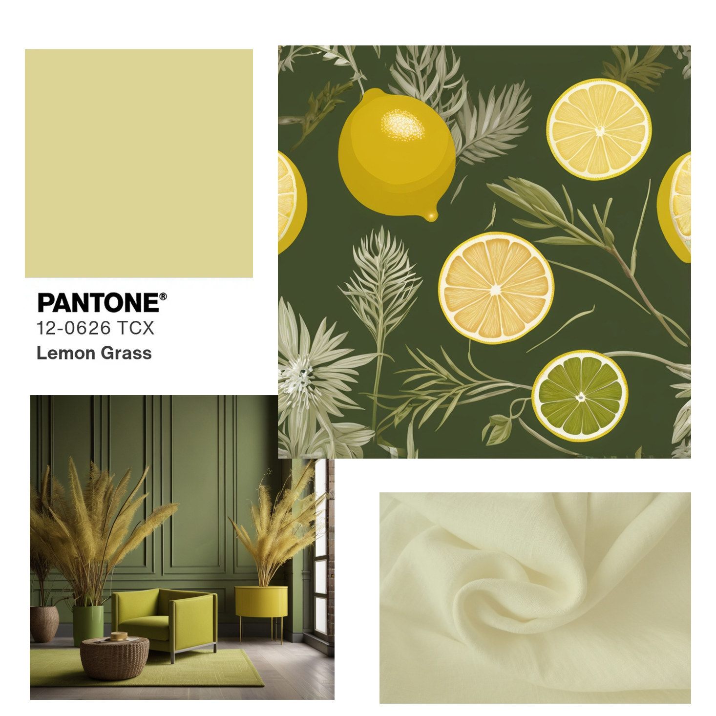 PANTONE 12-0626 Lemon Grass — Лимонная трава