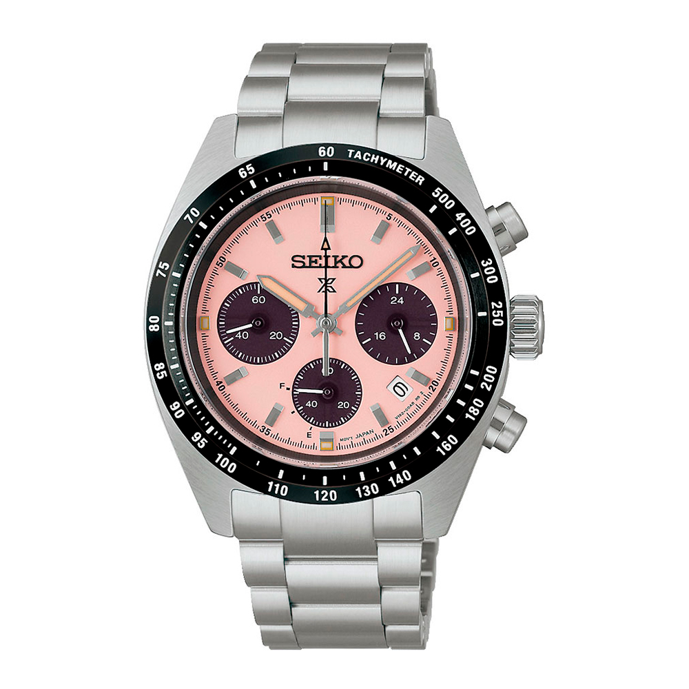 Спортивные часы Seiko SSC963 с лососёвым циферблатом