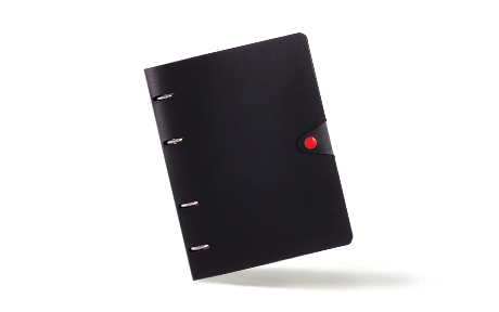 Тетради на кнопке со сменным блоком