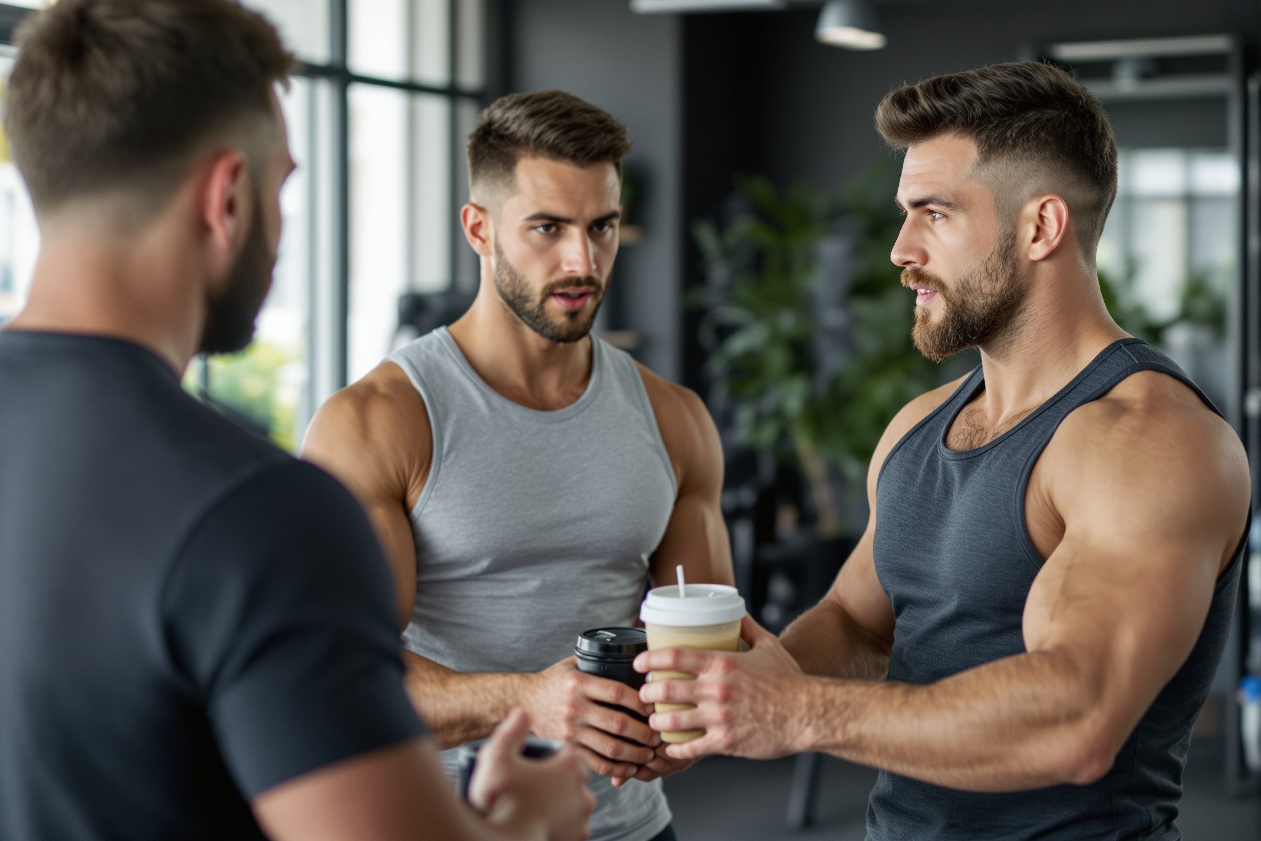 Тренер консультирует клиента