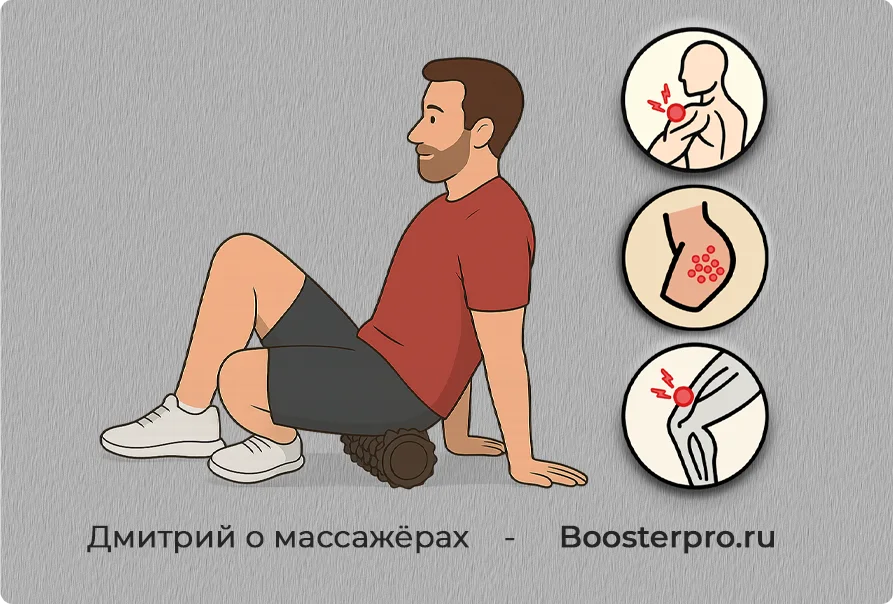 Зоны для миофасциального релиза с роллом