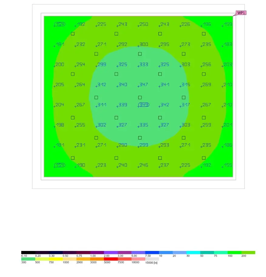 Расчет освещенности гаража в DIALux