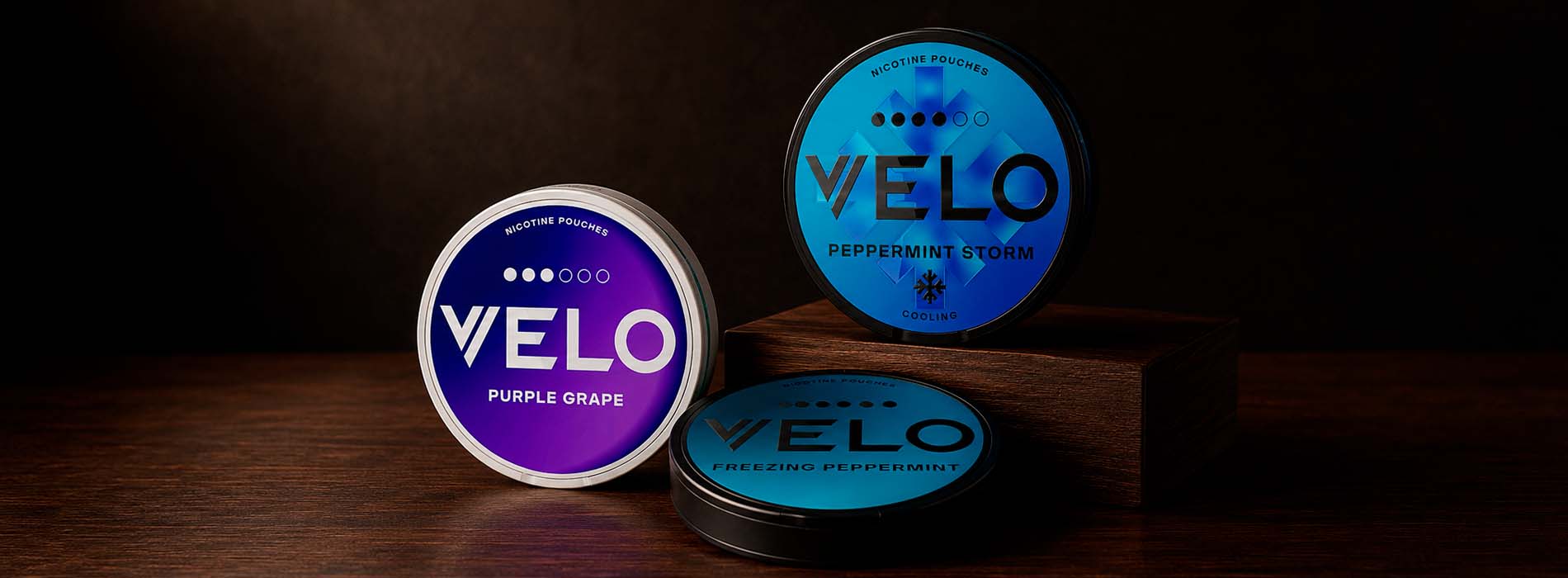 Банки VELO с мятными и холодными вкусами