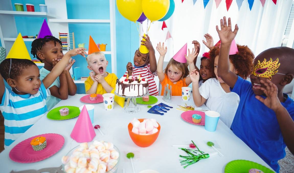 Игры для детей на день рождения - радостные дети