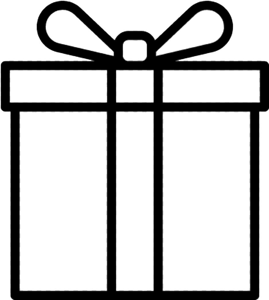 Подарок черно белый. Подарок контур. Подарок контур на прозрачном фоне. Упаковка подарков иконка. Подарок контур без фона.