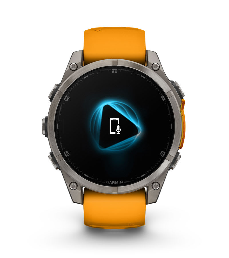 Умные часы Garmin Fenix 8, 47 мм, AMOLED, Slate Gray with black silicone band: ВСТРОЕННЫЙ ДИНАМИК И МИКРОФОН