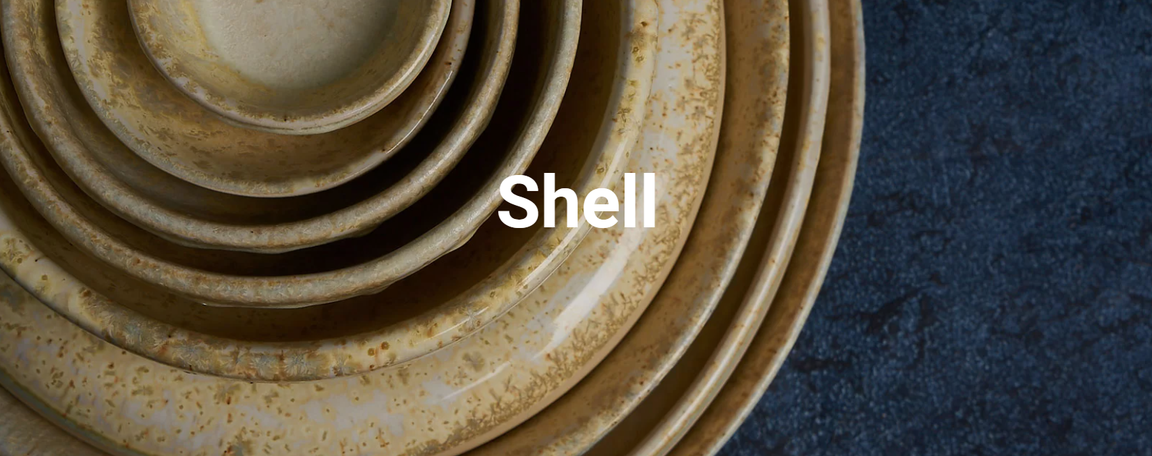 Качественная керамическая посуда ручной работы ClayVille Ceramics (Россия) серии Shell бежевая с жёлтым