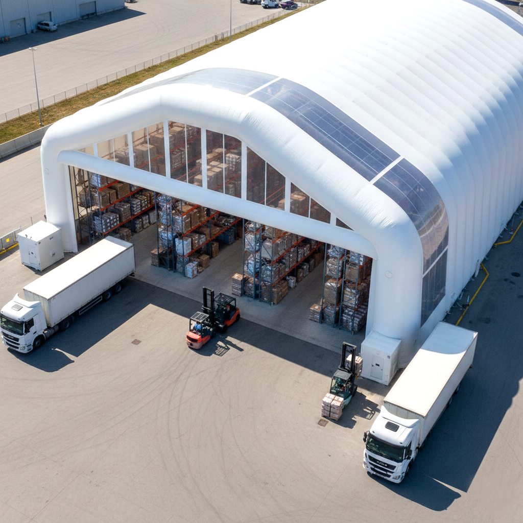 Склад в надувном пневмоангаре