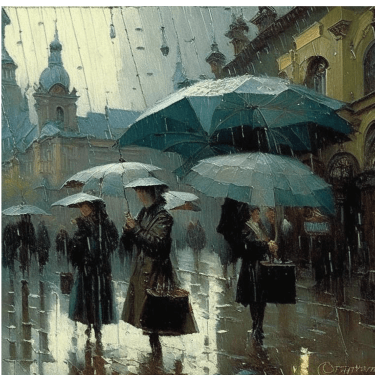 Зонты в России  в стиле Васнецов