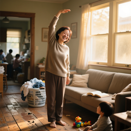 <img src="busy-parent-energy-exercise.png" alt="Busy parent finding energy with 5-minute Super Jump exercise at home">
