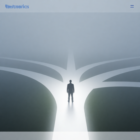 crossroads-clear-path-decision <img src="crossroads-clear-path-decision.jpg" alt="Person at crossroads choosing clear path with goal Super Jump methodology">