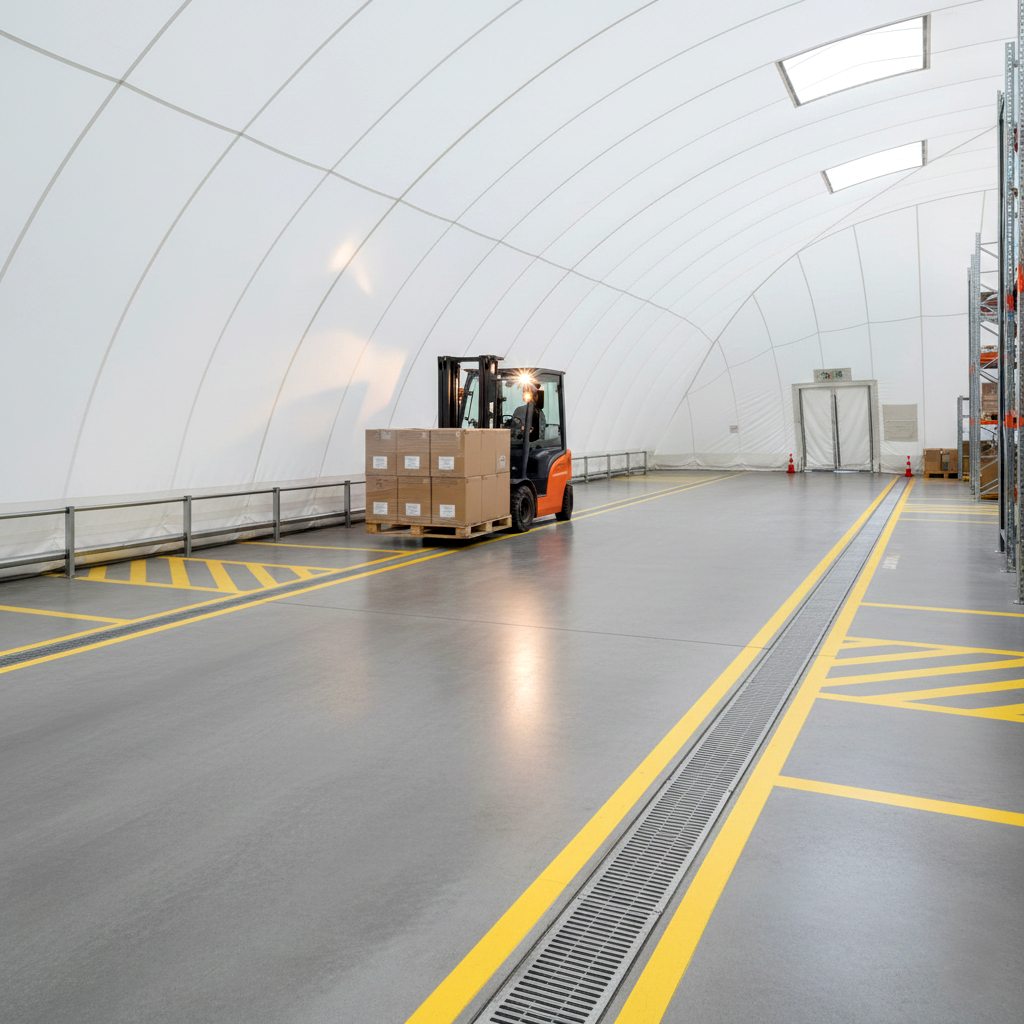 Основание и пол склада