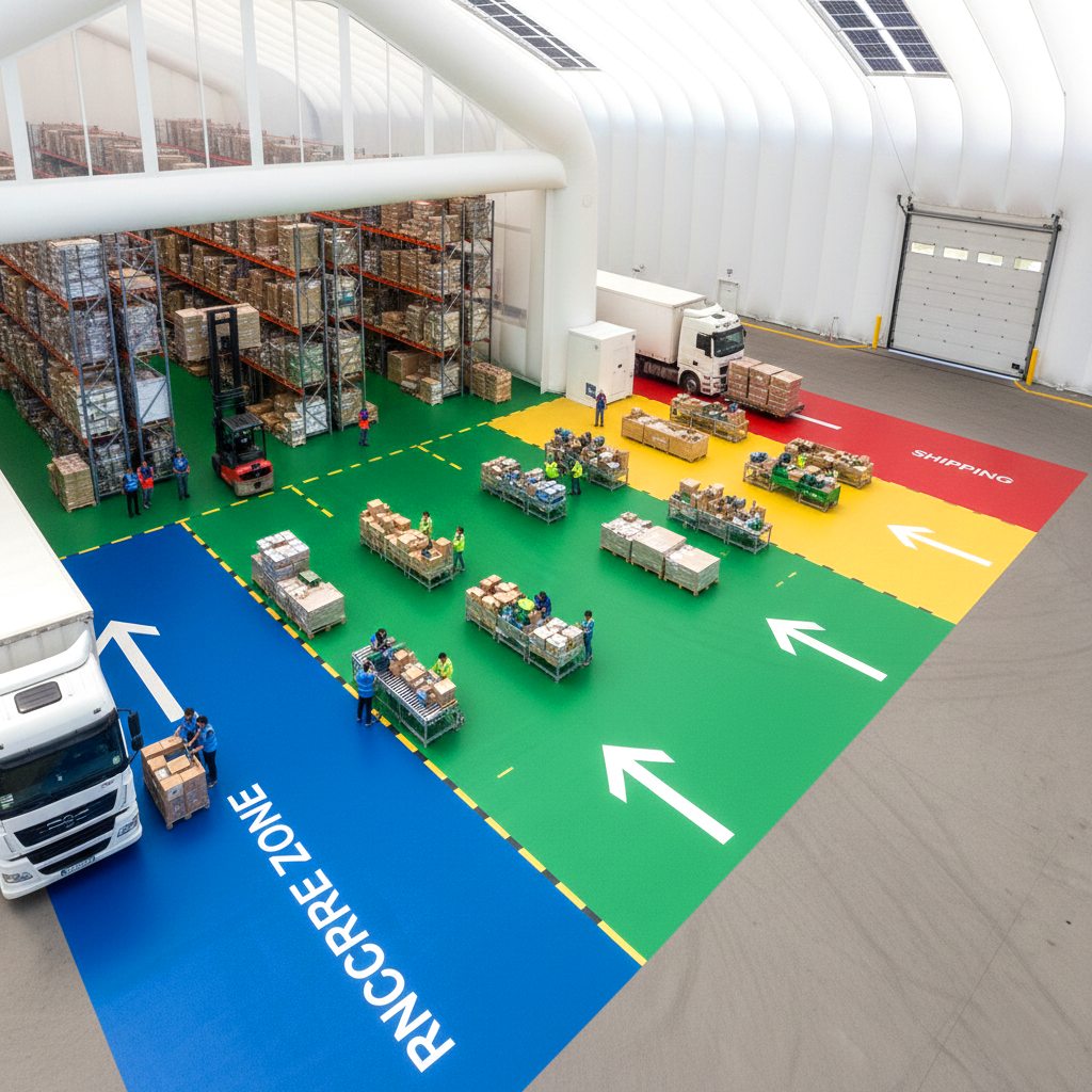 Функциональные зоны склада