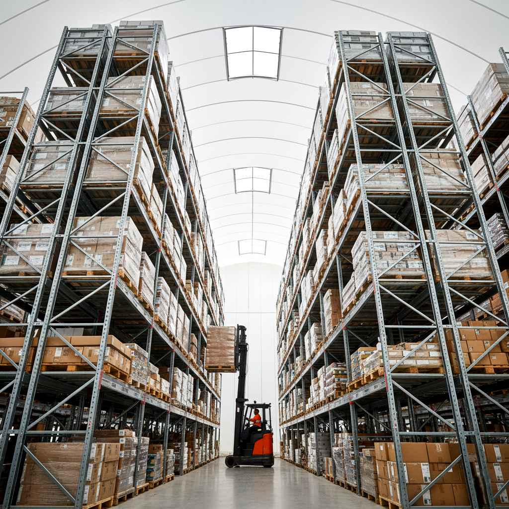 Работа с высотными стеллажами