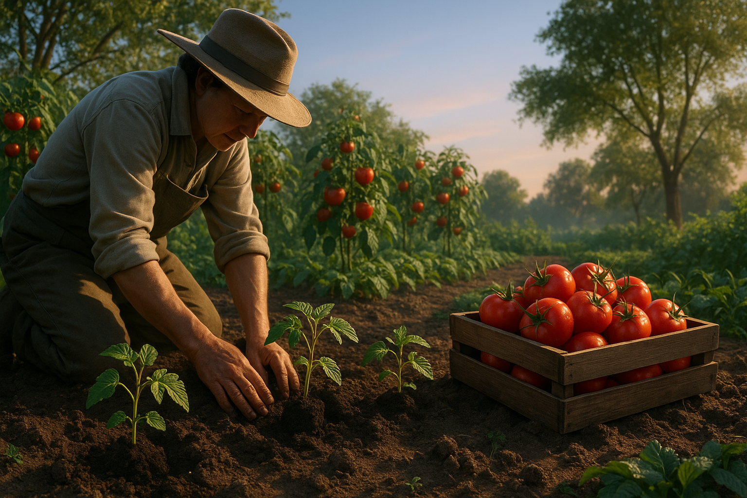 Рассада помидоров в горшочках на подоконнике