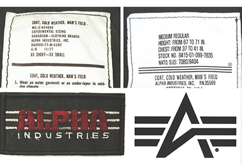 Alpha's old and new labels and logos