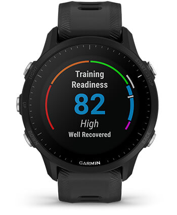 Умные часы Garmin Forerunner 955 с черным ремешком: ГОТОВНОСТЬ К ТРЕНИРОВКЕ