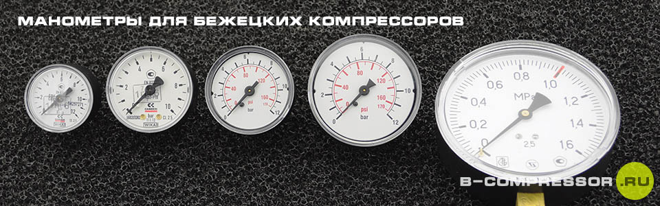 Манометры для Бежецких компрессоров АСО - купить на B-compressor.ru