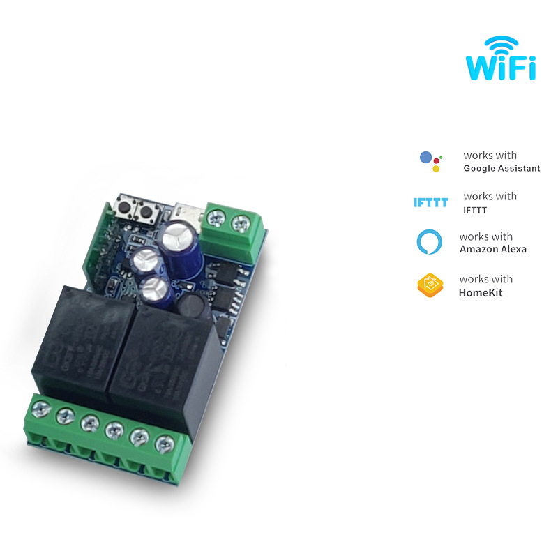 2-х канальное wi-fi реле USB5V DC7V 12V (eWeLink)