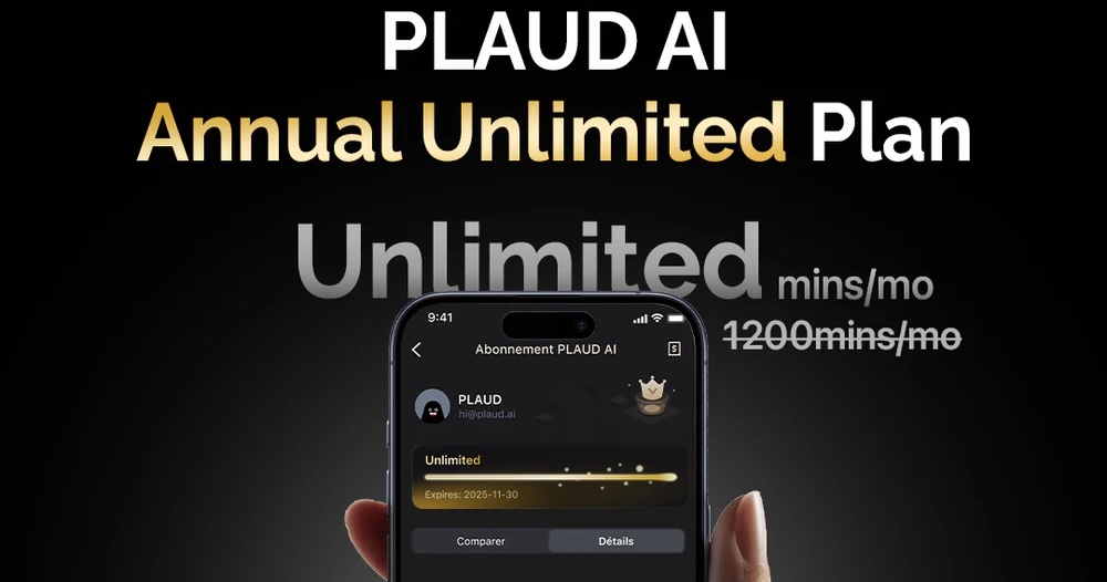 подписка PLAUD AI Annual Unlimited Plan