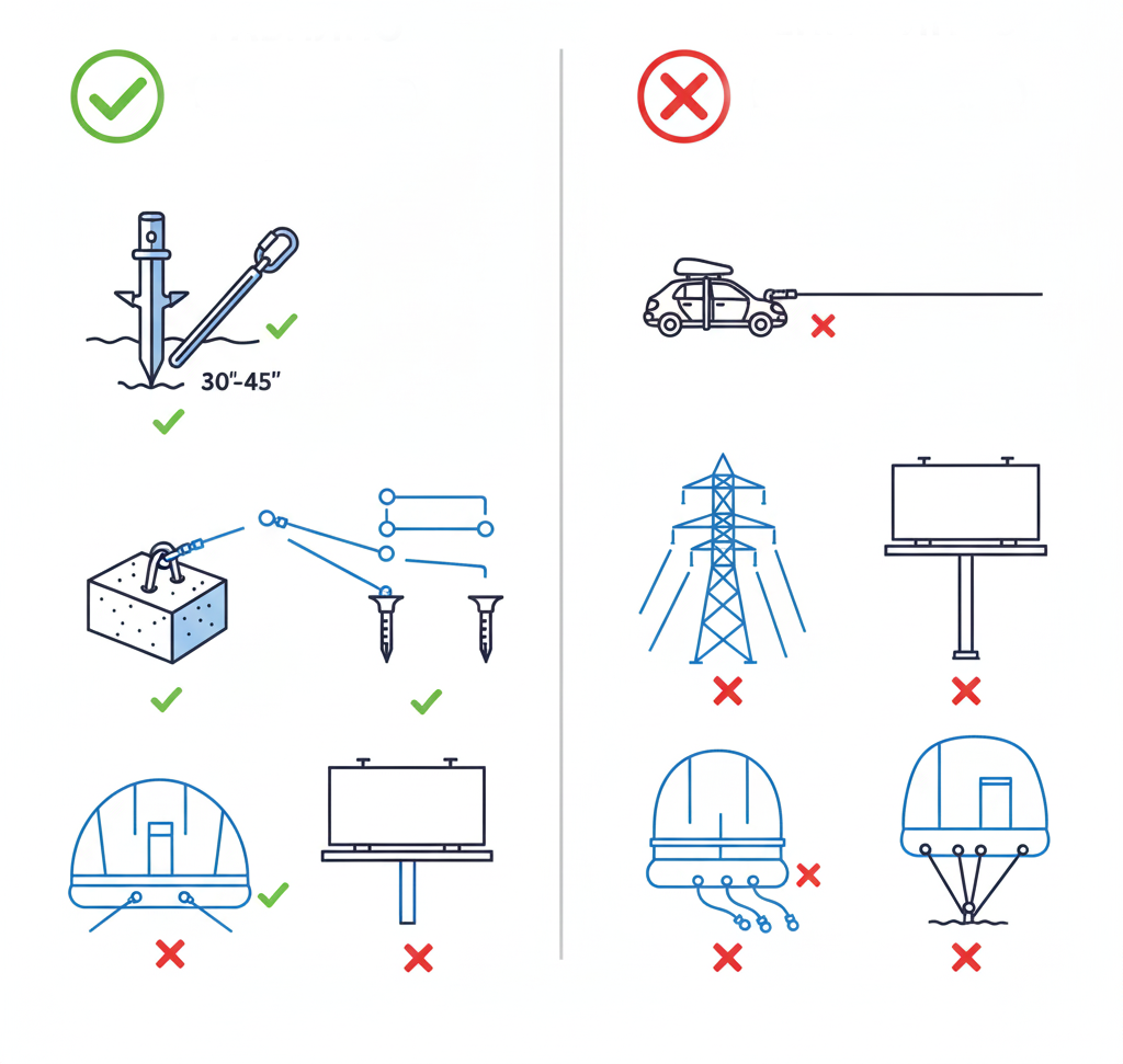 Правильное закрепление - дополнительная схема