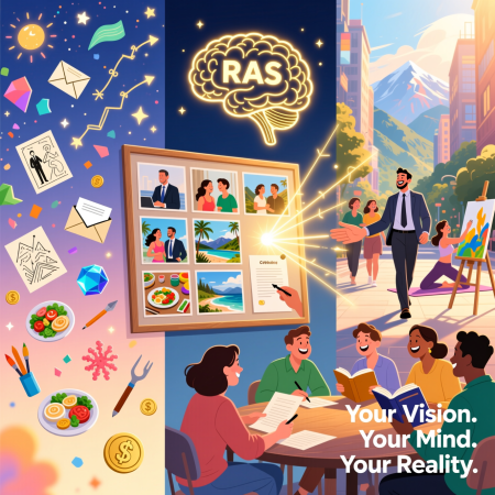 <img src="vision-board-2026-manifestation-journey.jpg" alt="Vision board 2026: creative visualization process and manifestation journey from dreams to reality">