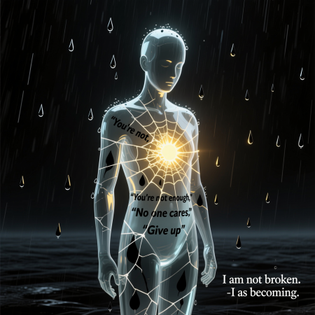 resilience-against-abuse <img src="resilience-against-abuse.jpg" alt="Conceptual illustration of inner light protecting a person from the cracking pressure of psychological abuse and verbal violence">