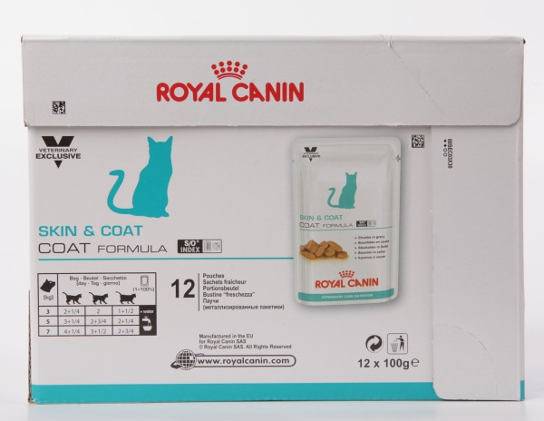 Royal Canin Skin & Coat Formula влажный корм для кастрированных котов с чувствительной кожей