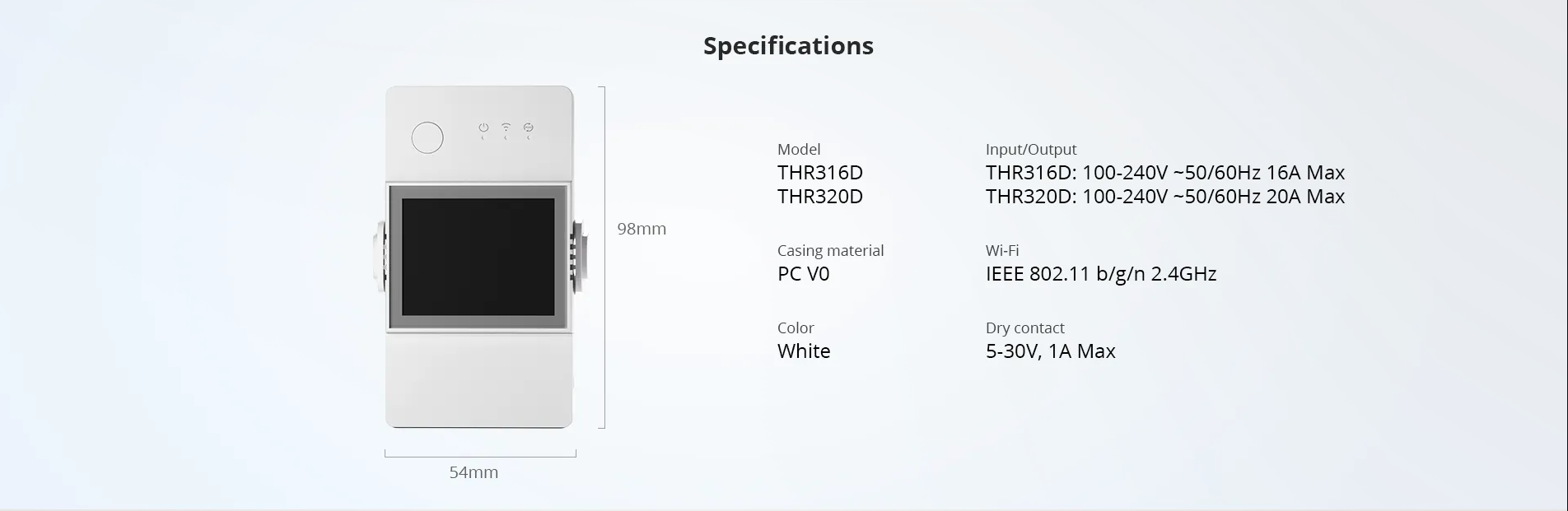 SONOFF THR320D THR316D Elite TH10 TH16