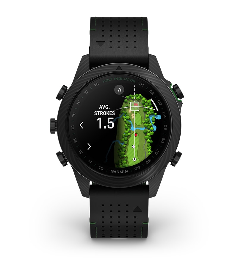 Умные часы Garmin Marq Golfer (Gen 2) - Carbon Edition: ВИРТУАЛЬНАЯ КАДДИ