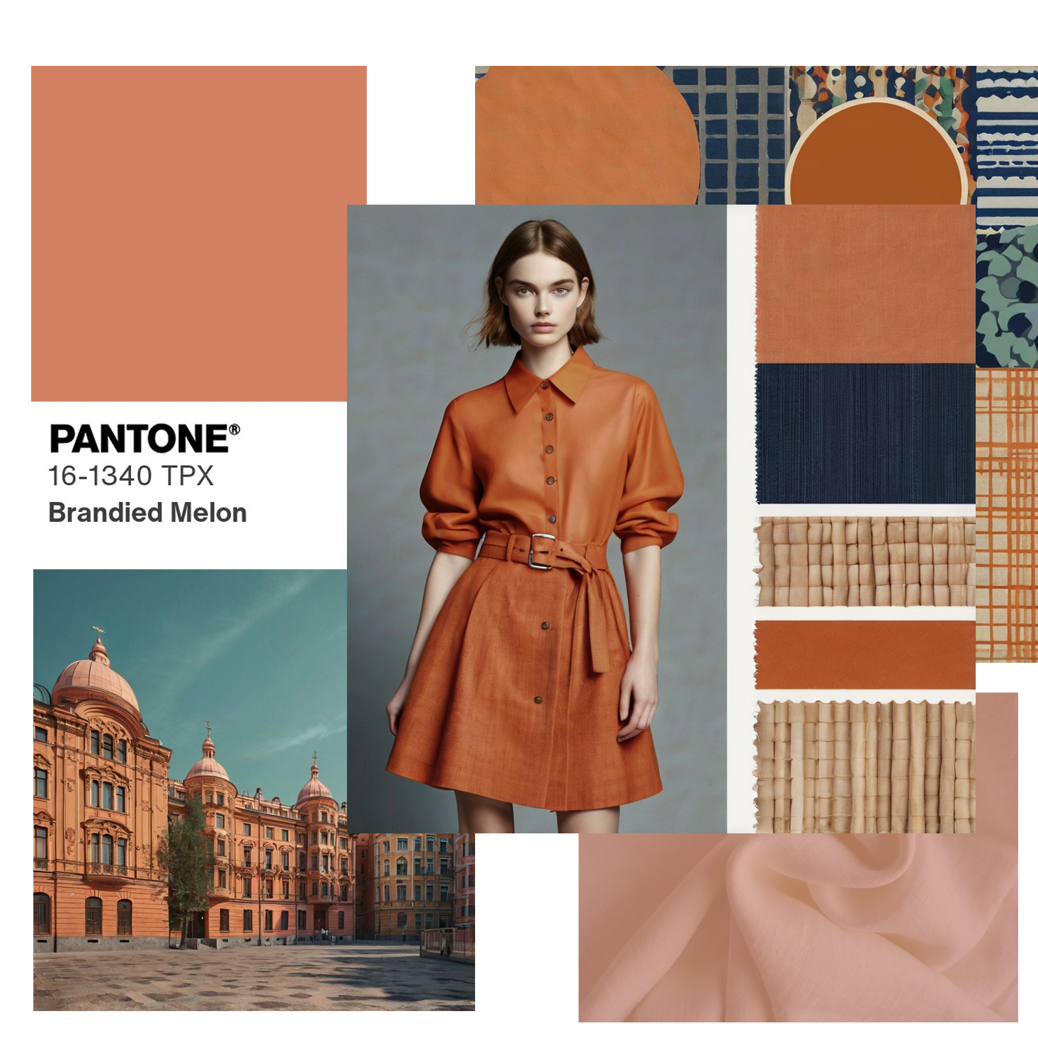 PANTONE 16-1340 Brandied Melon — Бренди дыня
