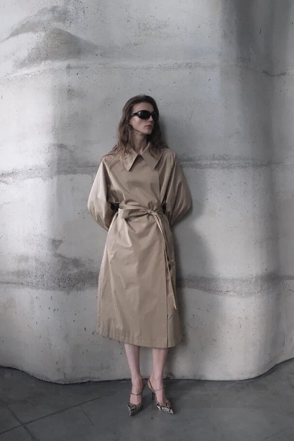 Тренч завязанный