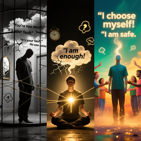 <img src="psychological-abuse-recovery-freedom.jpg" alt="Psychological abuse recovery: escaping manipulation and reclaiming authentic identity and personal power">