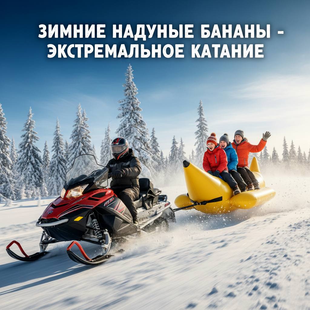 Зимние надувные бананы