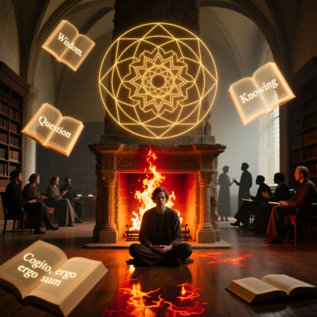 <img src="intellectual-fireplace-consciousness-center.jpg" alt="Fireplace as center of consciousness meditation and intellectual development">