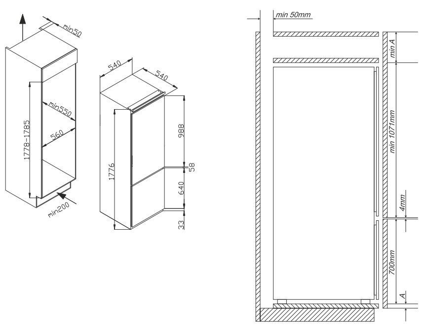 Gorenje rki 4182 e1 схема встраивания