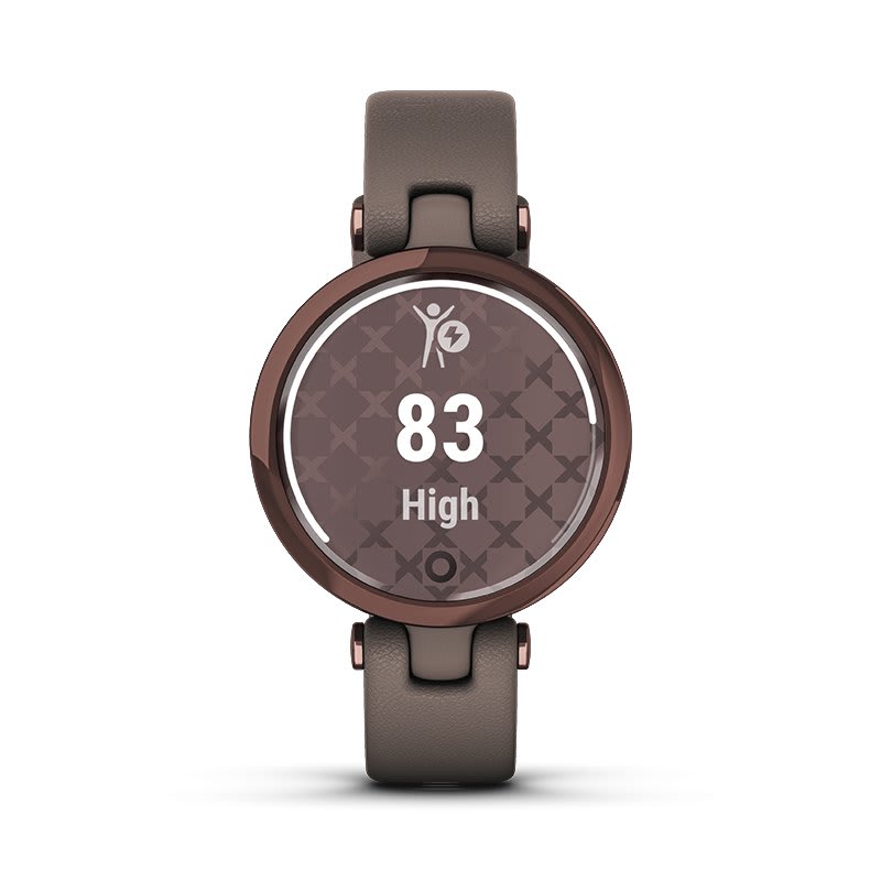 Умные часы Garmin Lily светло-золотистый безель, белый корпус и итальянский кожаный ремешок: МОНИТОРИНГ ЭНЕРГИИ BODY BATTERY